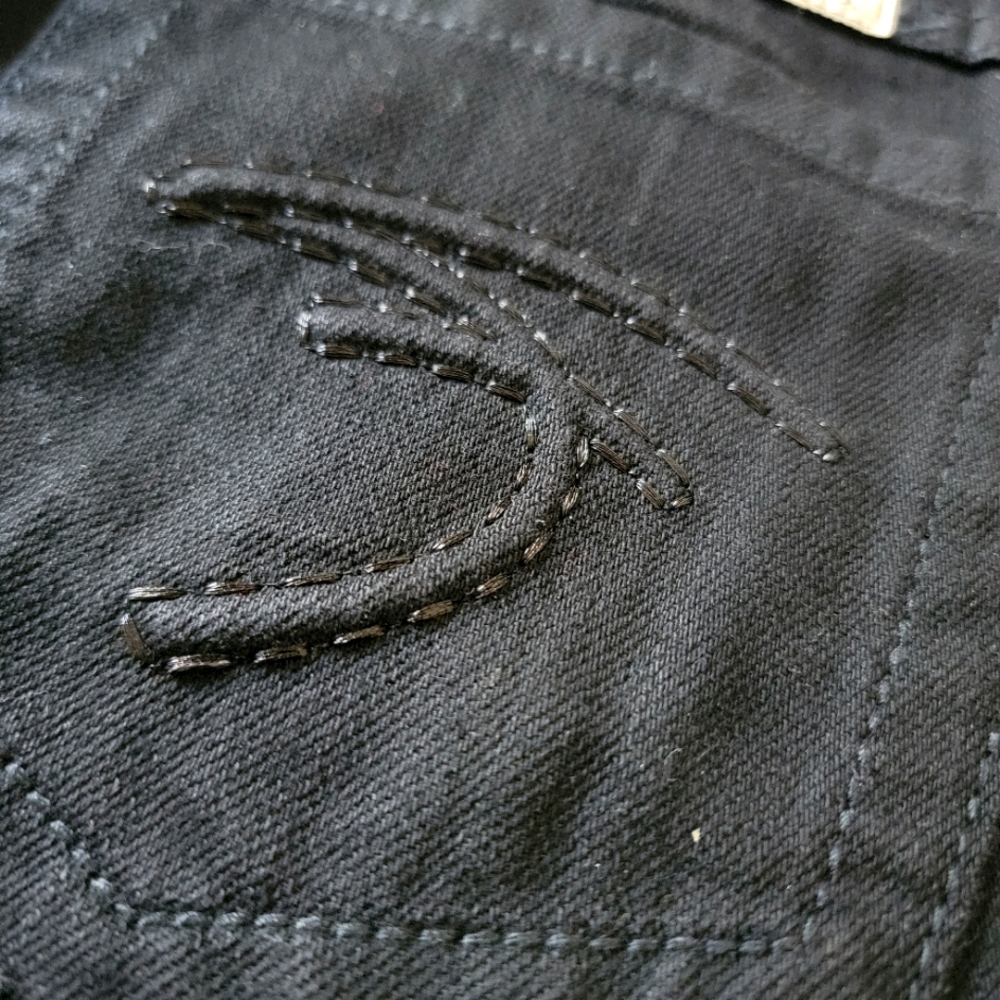 Authentic Frankie B low rise jeans in Black size 2